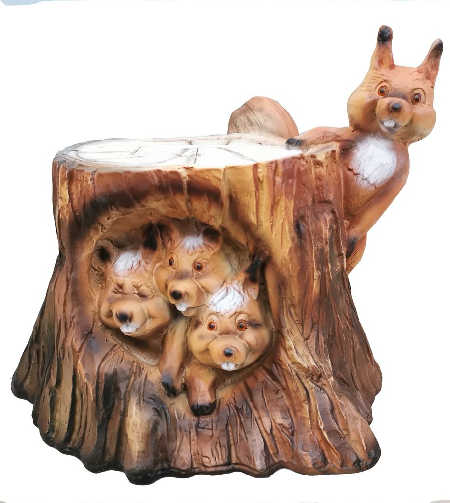 Moderne Abstrakte Figuren Designer Skulpturen Figuren Garten Eichhörnchen Neu