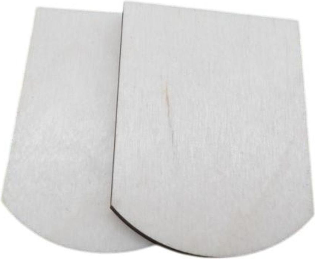 50 Stück Holzschindeln Biberschwanz B 60 mm x L 80 mm x 4 mm gelasert