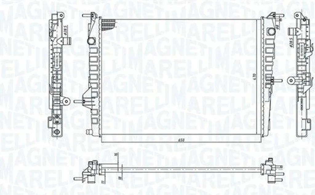 Radiateur Eau Renault Scenic III Grand Scenic : Refroidissement Moteur