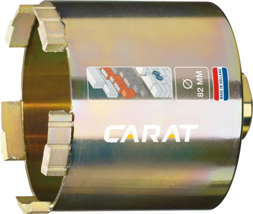 Carat Dustec Box Foret Diamant à Sec Ø82x60mm M16 pour Béton et Briques