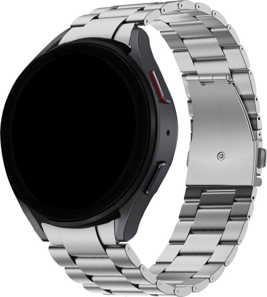BALR Titanband passend für Samsung Galaxy Watch Titanband (silber) - Passend für Galaxy Watch 4 / 5 / 6 & Classic - Ultraleichtes und stylisches ...
