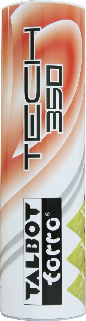 Talbot-Torro Badminton Ball TECH 350 6er Dose, Korb:yellow, Speed blue/medium
