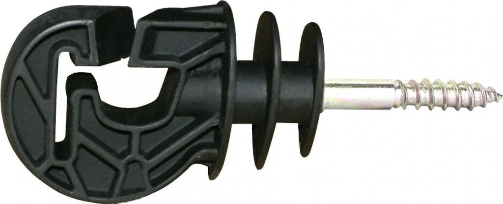 70 Stück Premium Kombi-Ringisolator, schwarz mit kurzer Stütze hunderttausendfach bewährt