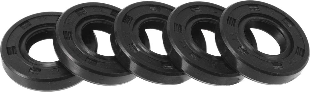 Universal Oil Seal TC Doppellippe W Stahlfeder Dichtungsring Rotationswellendichtung 12x25x5mm Hochdruck-NBR-Gummi Schwarz 5 Stück