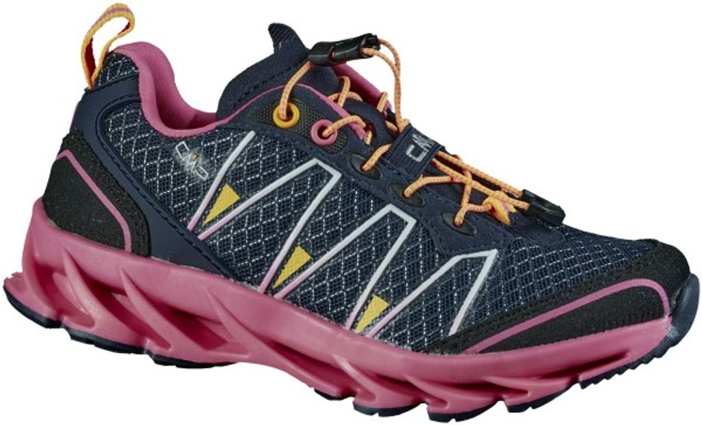 CMP Kids Altak 2.0 hochwertige Mädchen Mesh Trekkingschuhe in grau, griffige TPR Laufsohle, Quick-Lace-System mit Schnürsenkeltasche