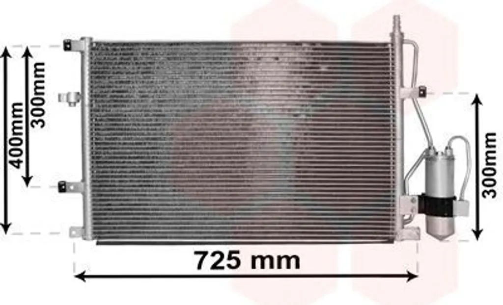 Condenseur de climatisation VAN Wezel 59015107 pour modèles Volvo