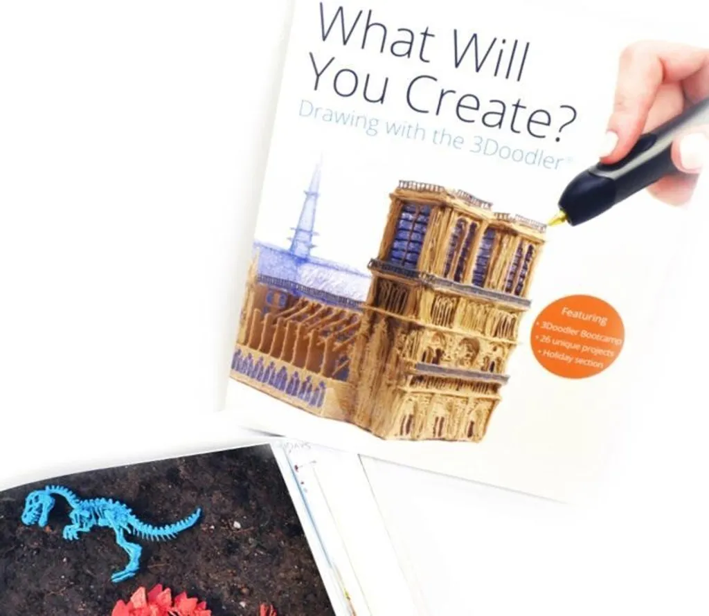 Livre de Projets 3Doodler avec Pochoirs - 26 Modèles pour Stylos 3D