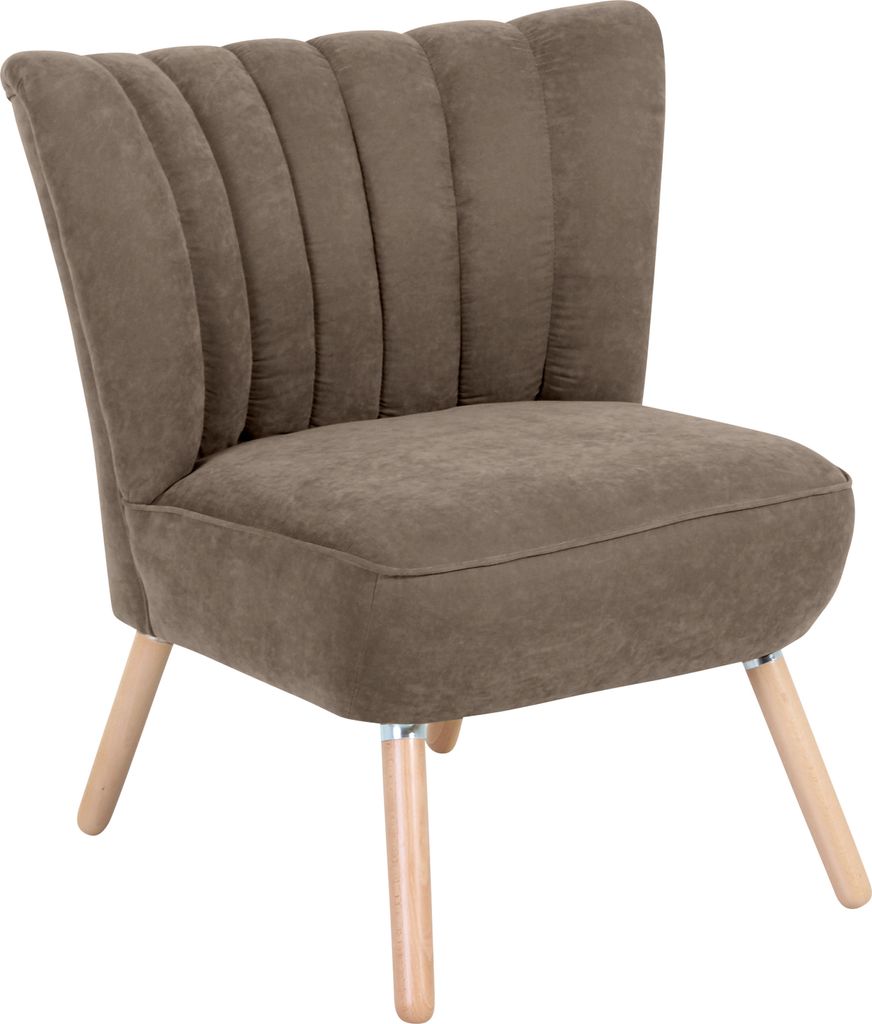 Max Winzer Sessel Alessandro - Velourstoff sahara - Maße: 70 x 66 x 80 cm
