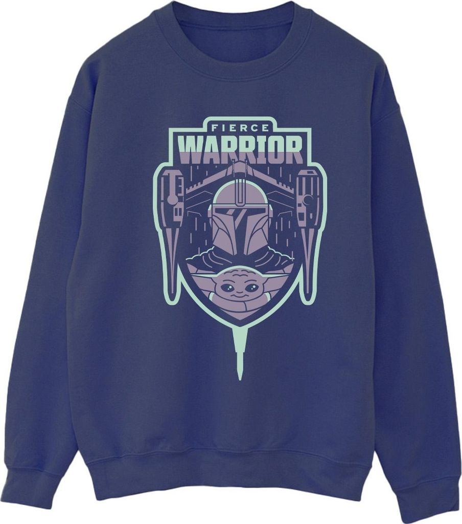Star Wars - "The Mandalorian Fierce Warrior" Sweatshirt für Damen BI39802 (S) (Marineblau)