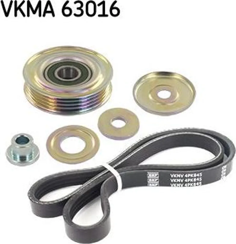 Jeu de courroies crantées SKF VKMA 63016 compatible avec Honda HR-V
