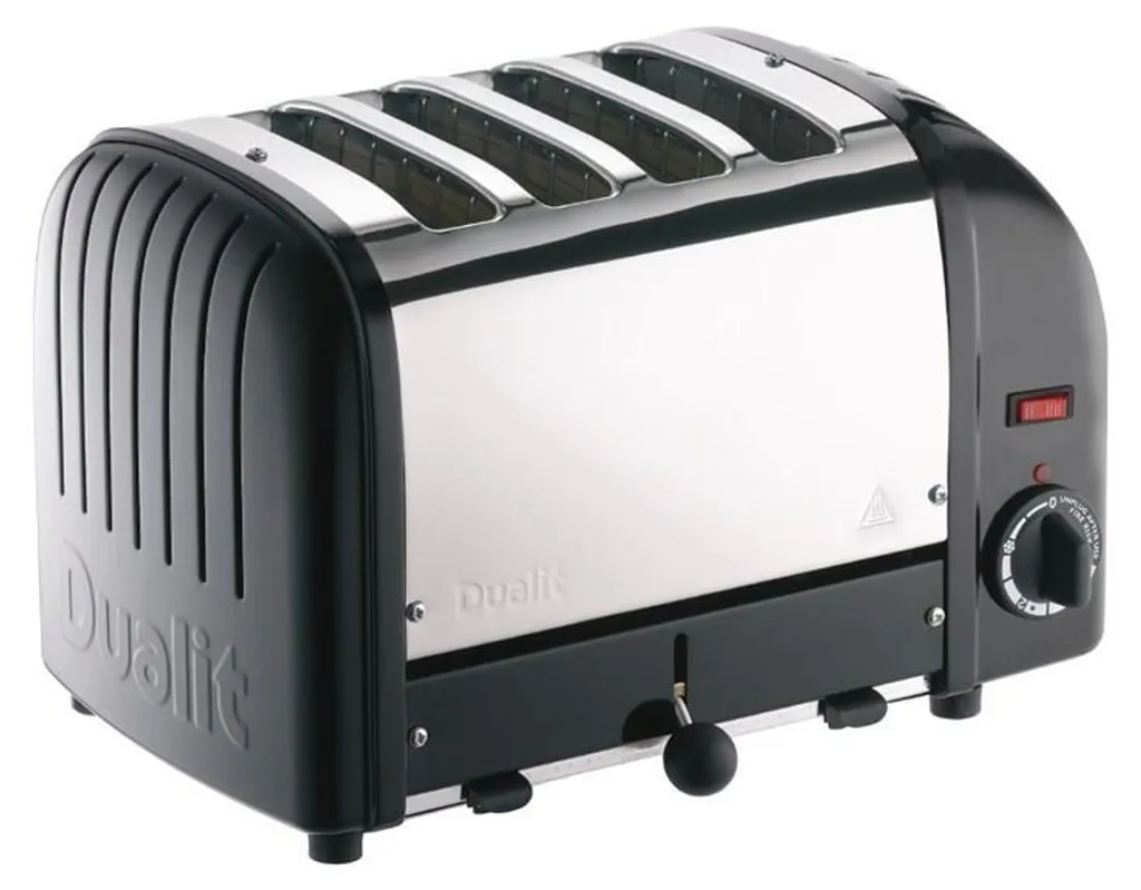 Grille-pain Dualit 40344 Noir 4 Fentes : Fini le Pain Mal Grillé !