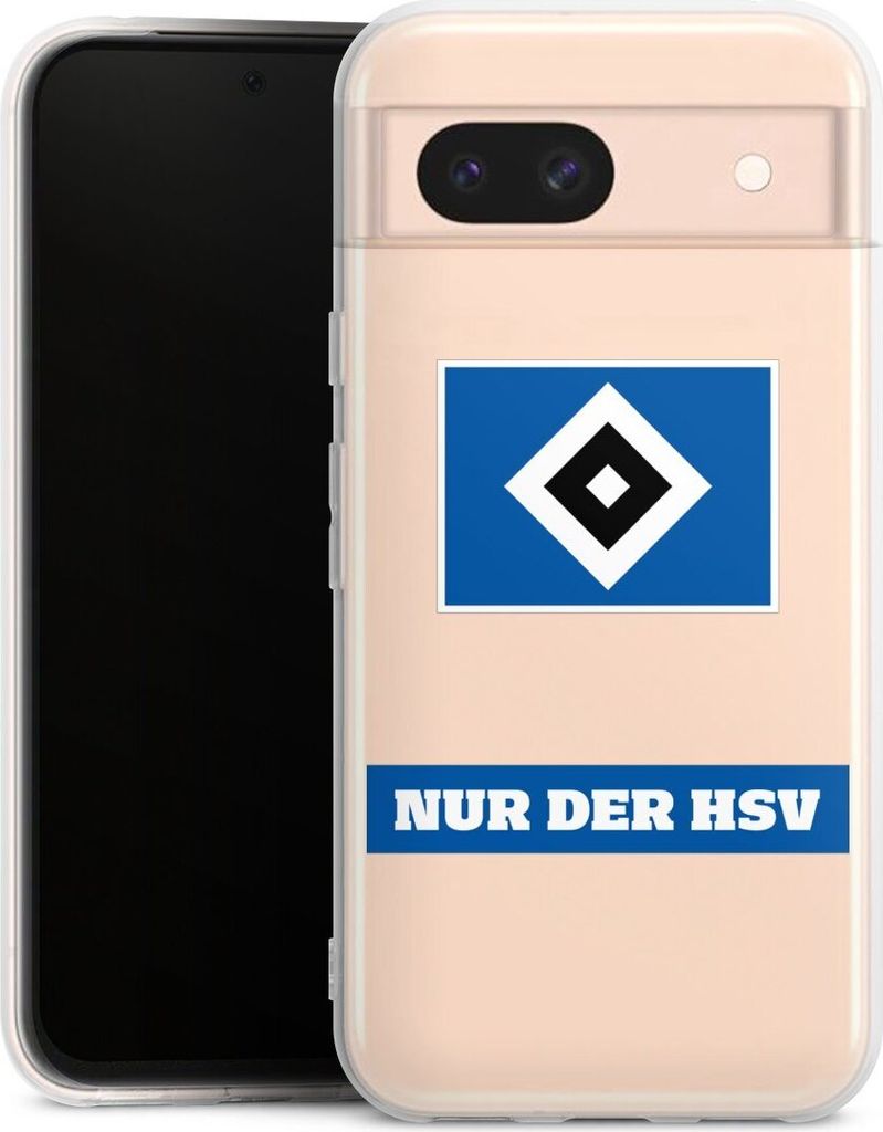 DeinDesign Handyhülle für Google Pixel 8a Silikon Hülle Case Smartphone Schutzhülle HSV Hamburger SV Statement