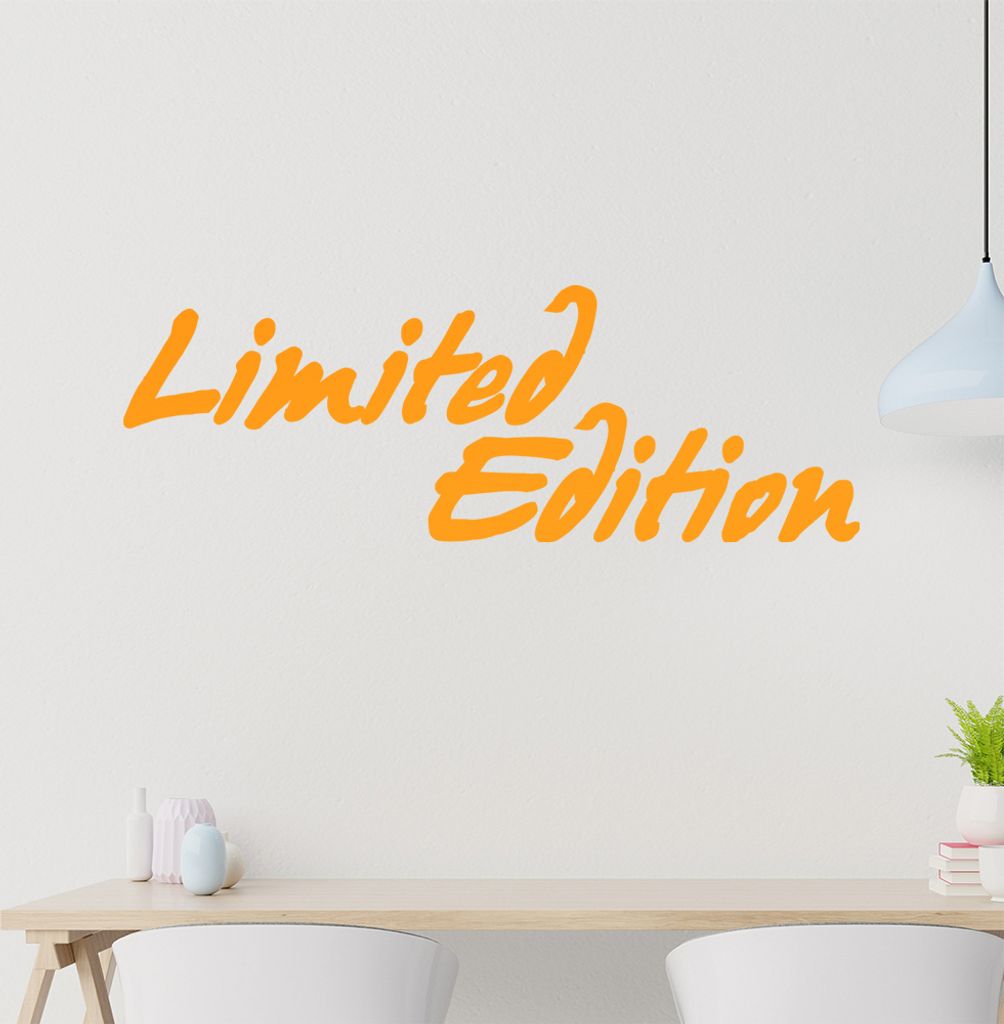 Limited Edition Wandtattoo in 6 Größen - Wandaufkleber Wall Sticker - Dekoration, Küche, Wohnzimmer, Schlafzimmer, Badezimmer