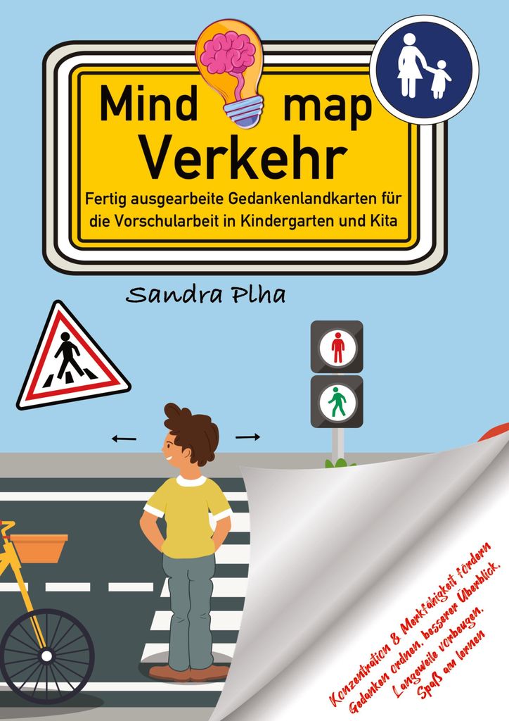 KitaFix-Mindmap Verkehr (Fertig ausgearbeitete Gedankenlandkarten für die Vorschularbeit in Kindergarten und Kita)