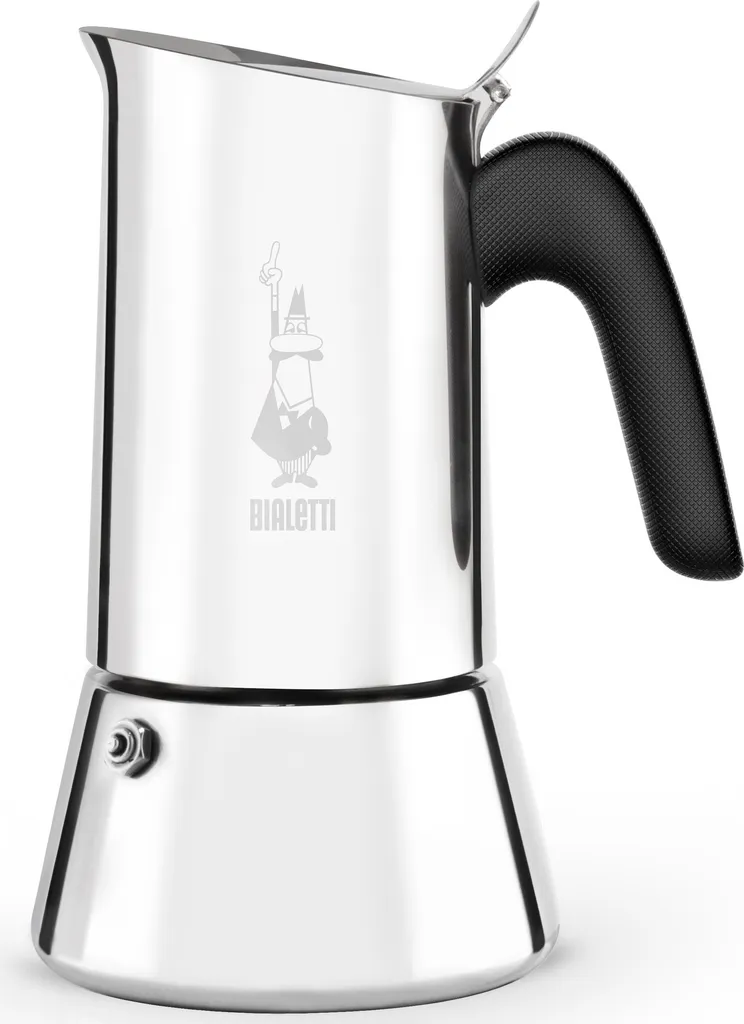 Bialetti Venus Cafetière Moka 4 Tasses en Acier Inoxydable Argent 0,2L