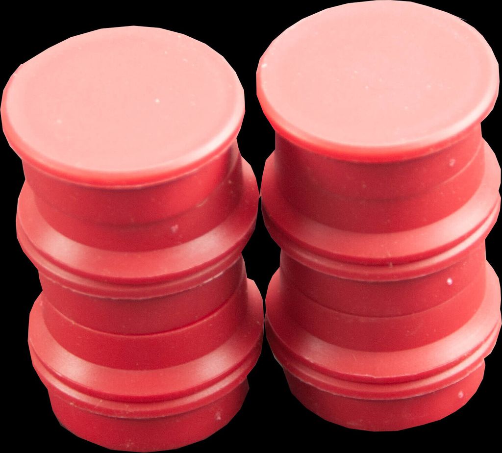 Kraftmagnet Metall Kunststoff 38mm TG 2500 g rot VE=10 Stück
