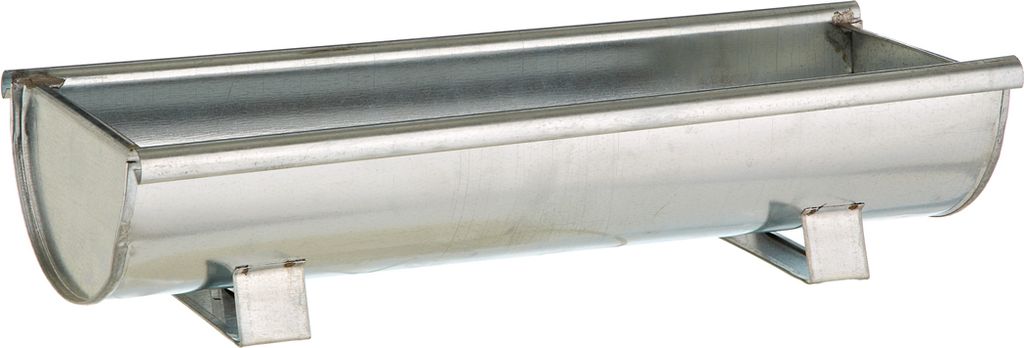 Dehner Pflanzgefäß Dachrinne, ca. 30 x 17 x 10 cm, verzinkt, silber