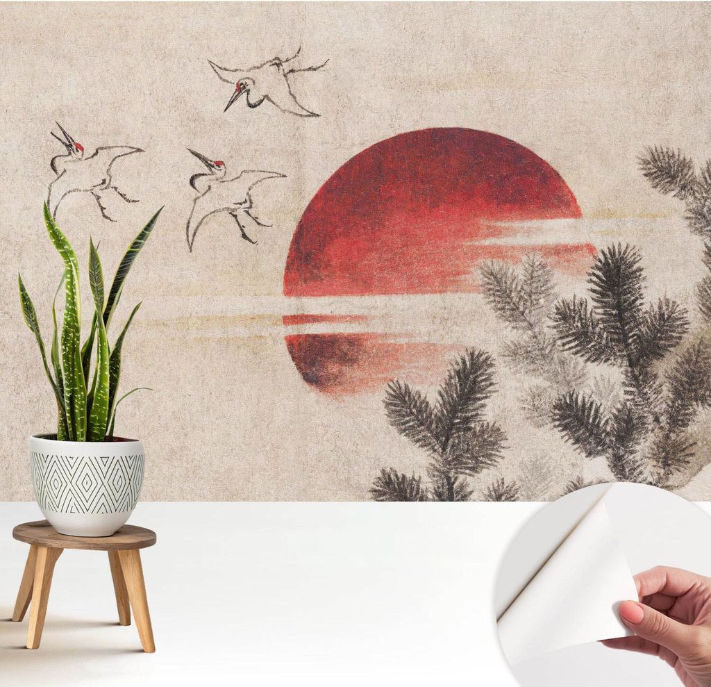 Fototapete selbstklebend - 208x146 cm - Tapete - Wandtapete - Wandbilder - Klebefolie - Dekofolie - Tapete Folie - Wand - Dekoration - Wohnzimmer -...