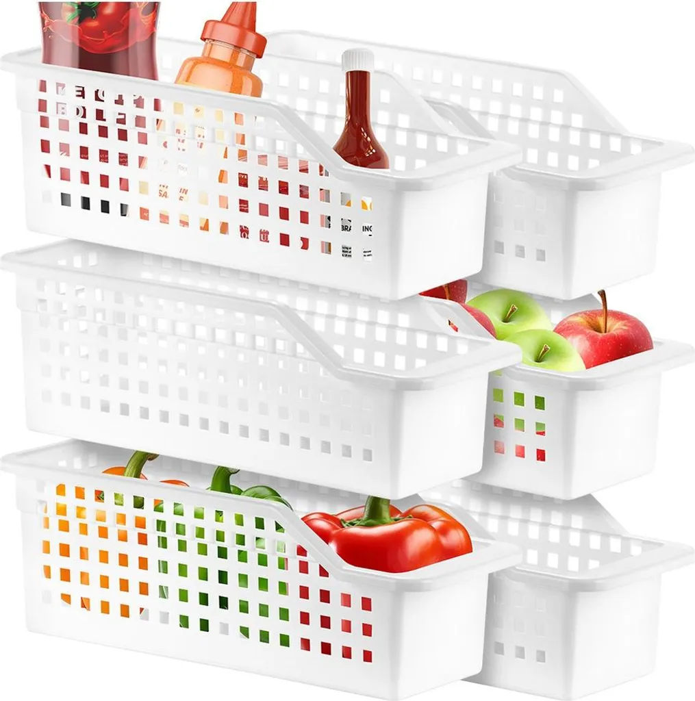 Set 6 Contenitori Salvaspazio Vilde per Frigorifero e Cucina 34cm
