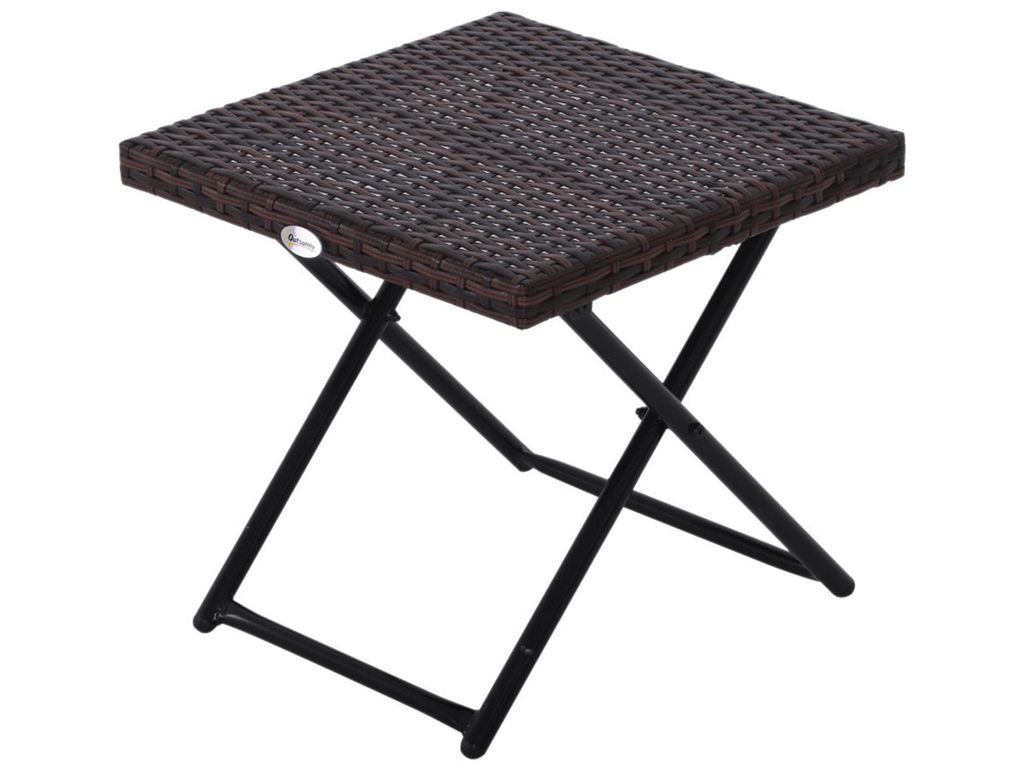 Záhradný stôl 867-034, odkladací stolík z polyrotangu, Obrázok produktu 