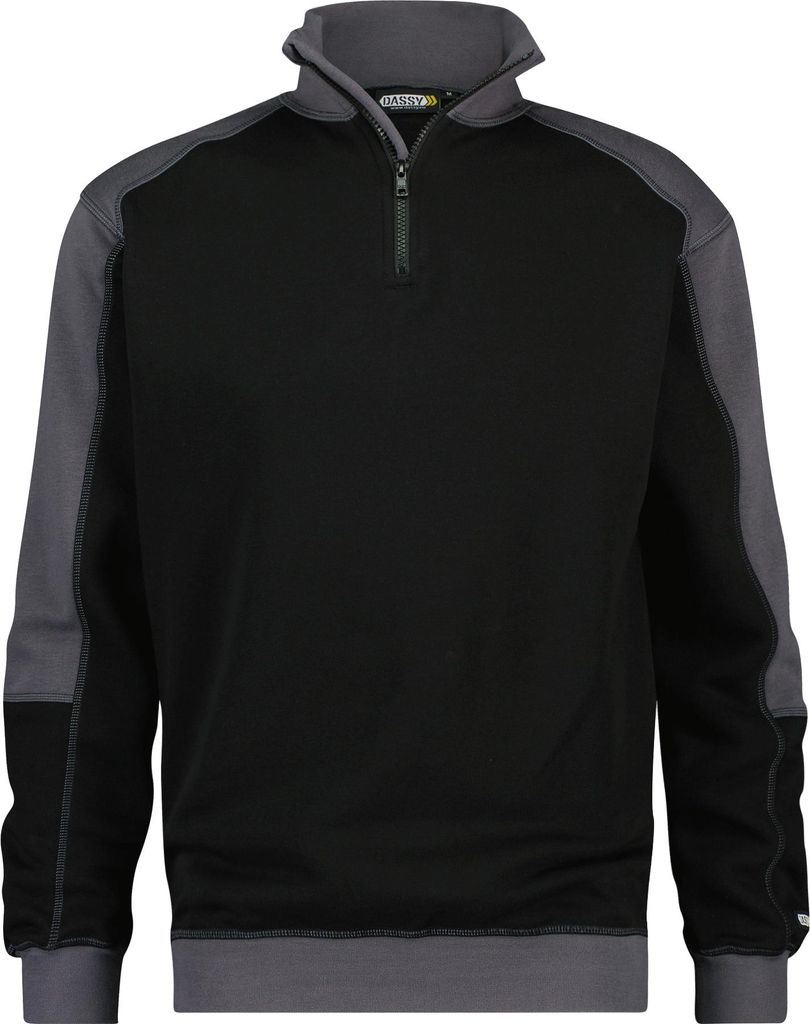 DASSY Sweatshirt FELIX Pullover Gr. L schwarz/grau Produktbild 