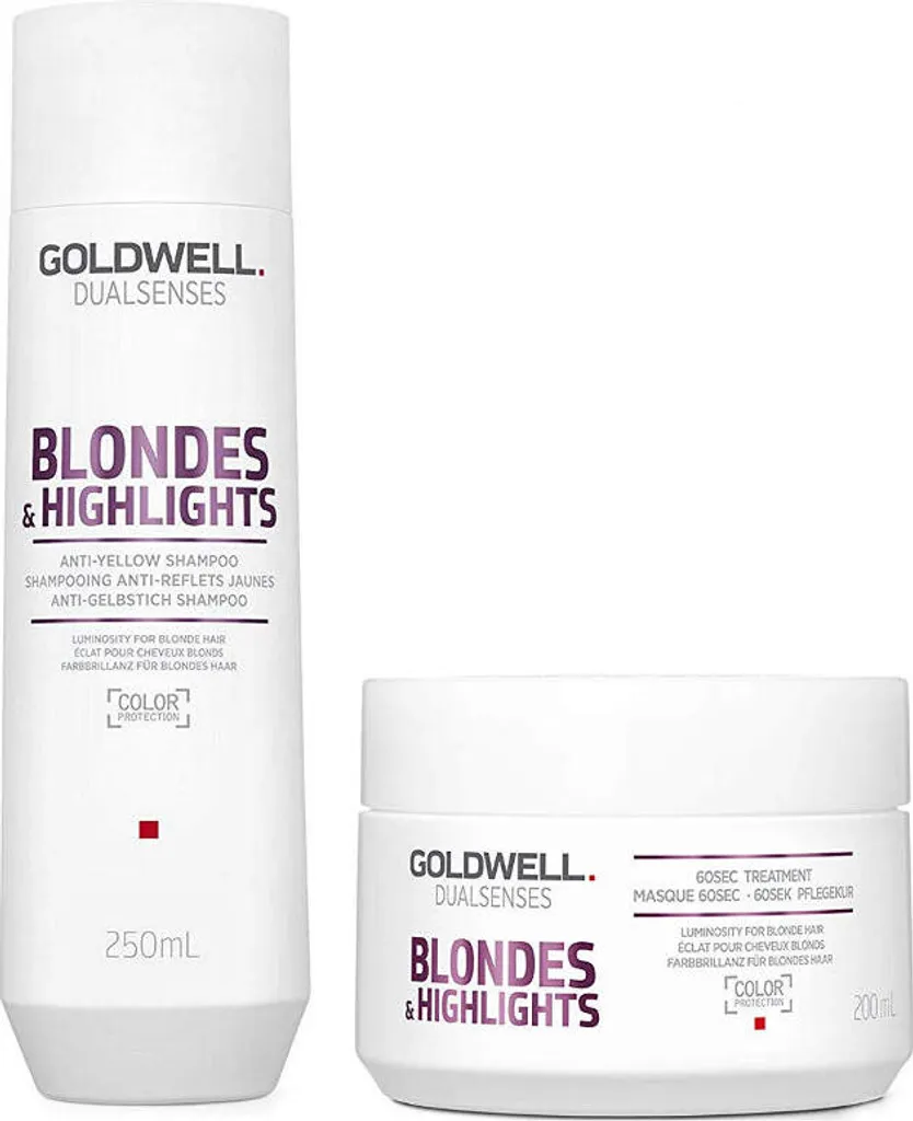 Set Goldwell DS Antigiallo: Shampoo 250ml + Maschera 200ml