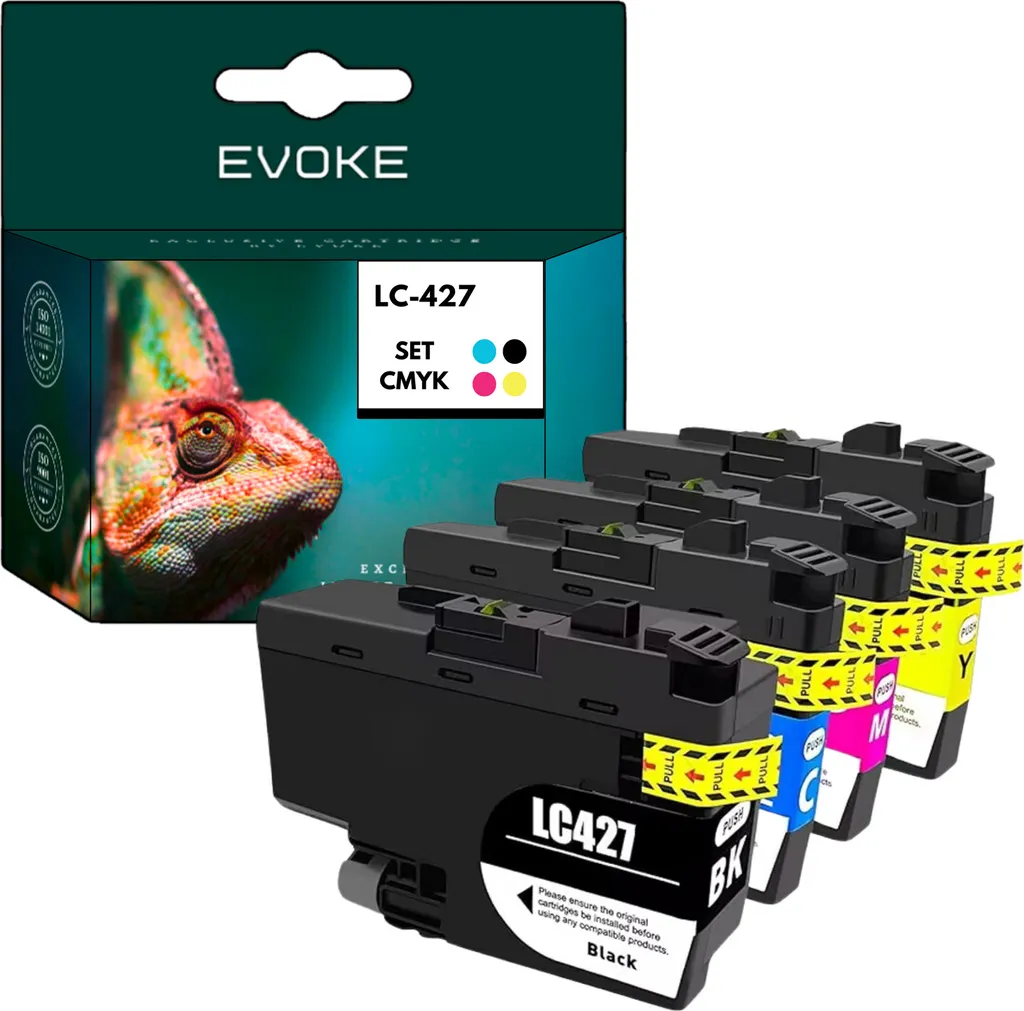 Cartucce Inchiostro LC427XL Compatibili Brother - Chip Aggiornato 2024