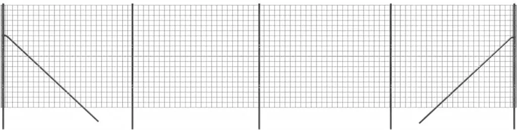 Grillage simple torsion anthracite 1,60m x 10m pour jardin privé