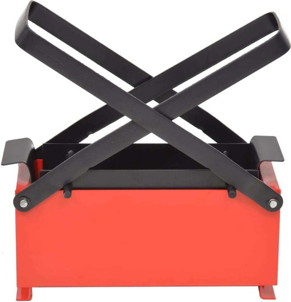 vidaXL Prasa do brykietu papierowego stalowa 34x14x14 cm Zdjęcie produktu 