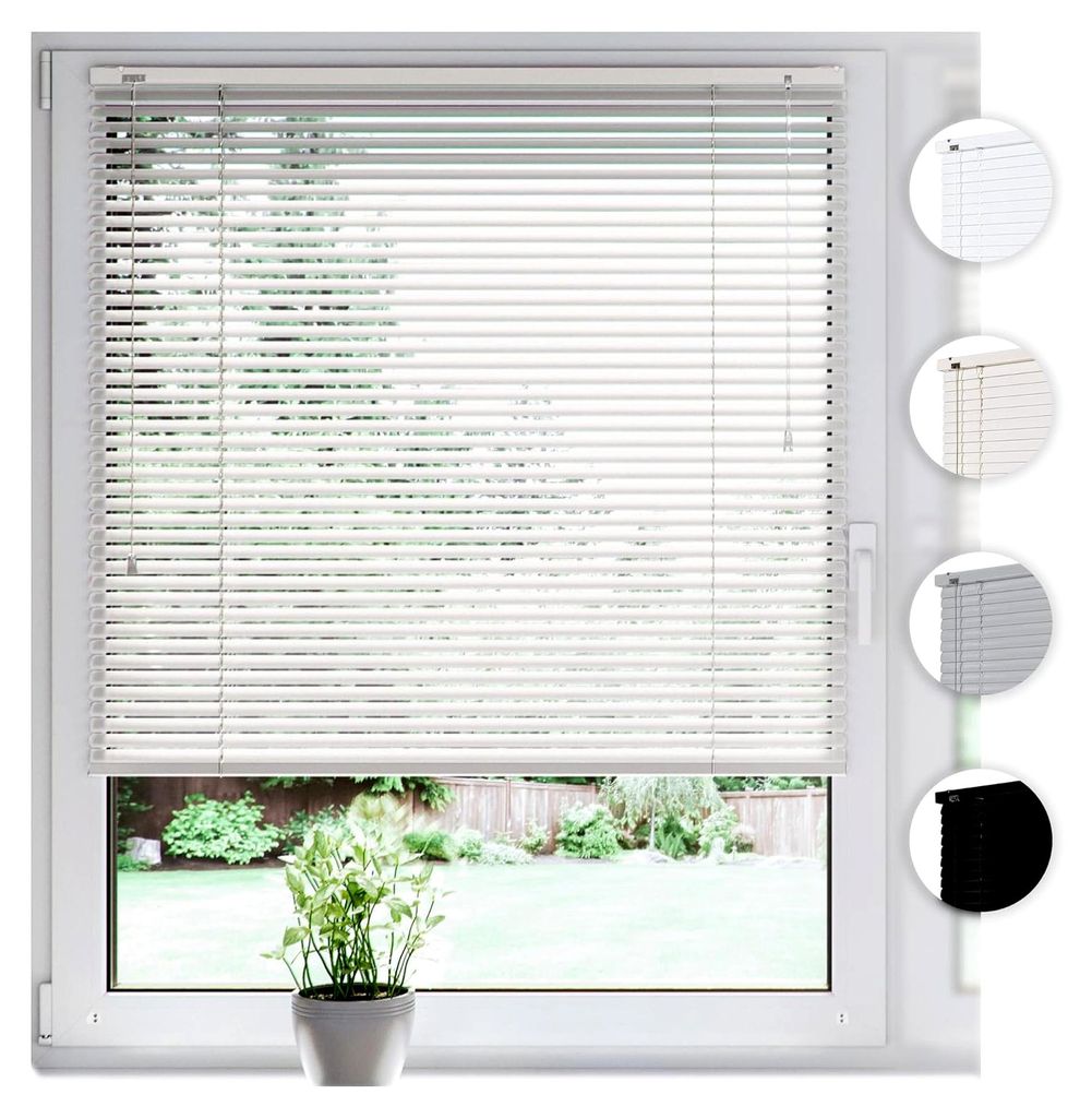 Aluminium Jalousie 75cm x 220cm Weiß