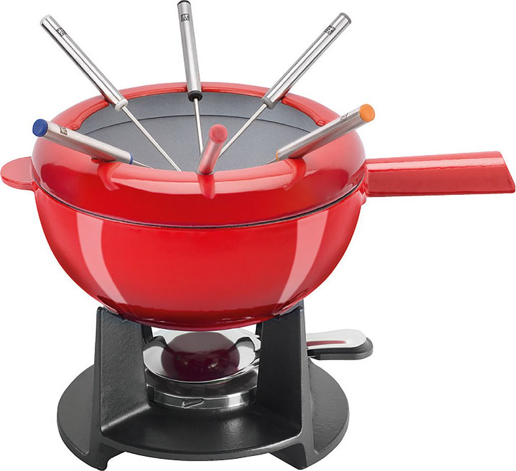 Zwilling Fondue Set Gusseisen rot Fondue Kaufland.de