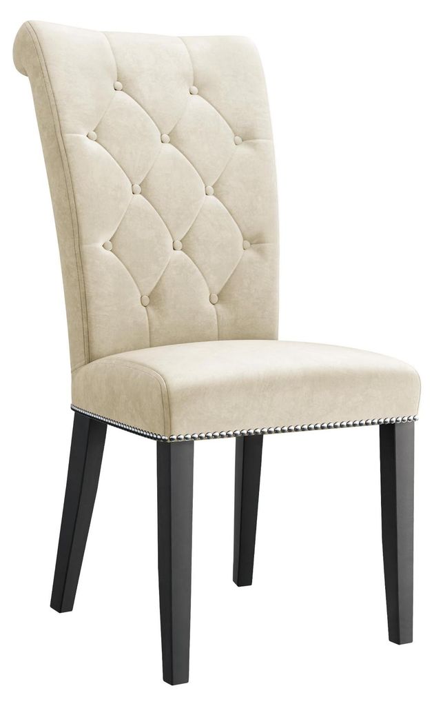 MIRJAN24 Stuhl Christina mit Klopfer, Esszimmerstuhl, Wohnzimmer, Buchenholz (Farbe: Magic Velvet 2250, Holzfarbe: Schwarz)