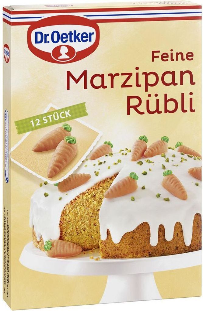 Dr. Oetker - Feine Marzipan Rübli - 12 Stück 42g Produktbild 