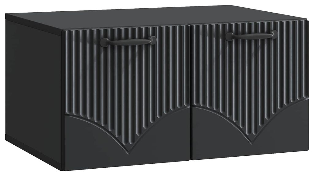 Wandmontierter TV-Schrank Schwarz 59,5 x 41 x 30 cm