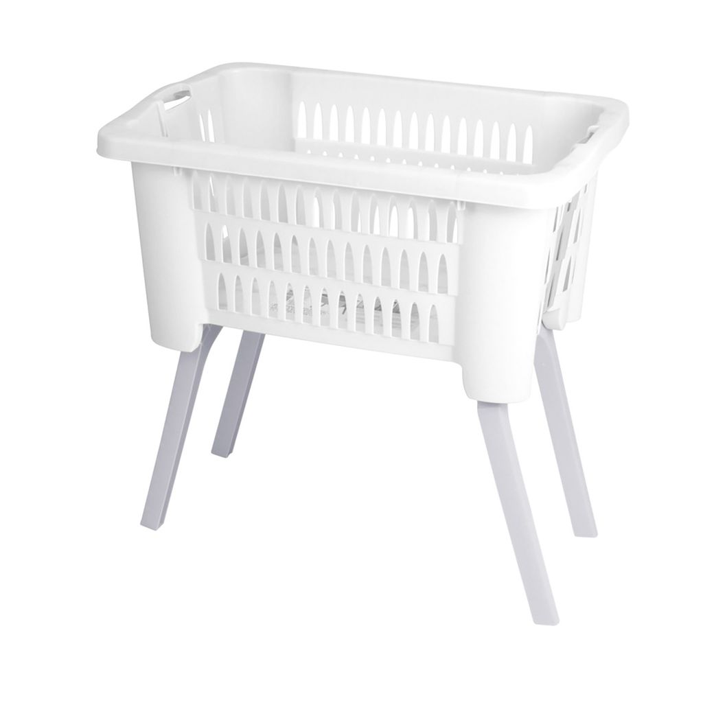 Wäschekorb Wäschesammler klappbaren Füßen B60xL40xH28/58cm