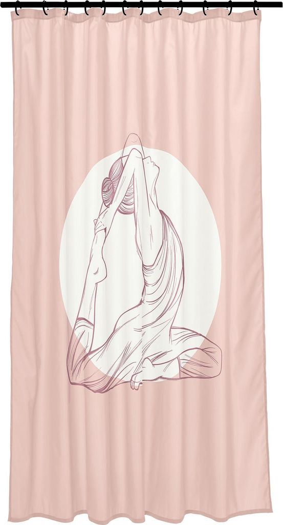 Kleine Wolke Duschvorhang Textil INDRA Beere 180 x 200 cm Produktbild 