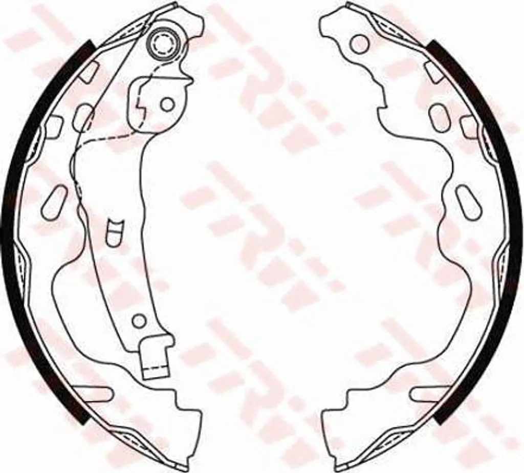 Kit mâchoires de frein arrière pour Citroën C1 Peugeot 108 et Toyota Aygo