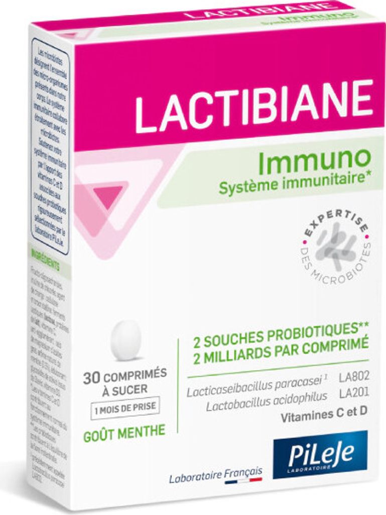 Pileje Lactibiane Immuno 30 Tablets Produktbild 