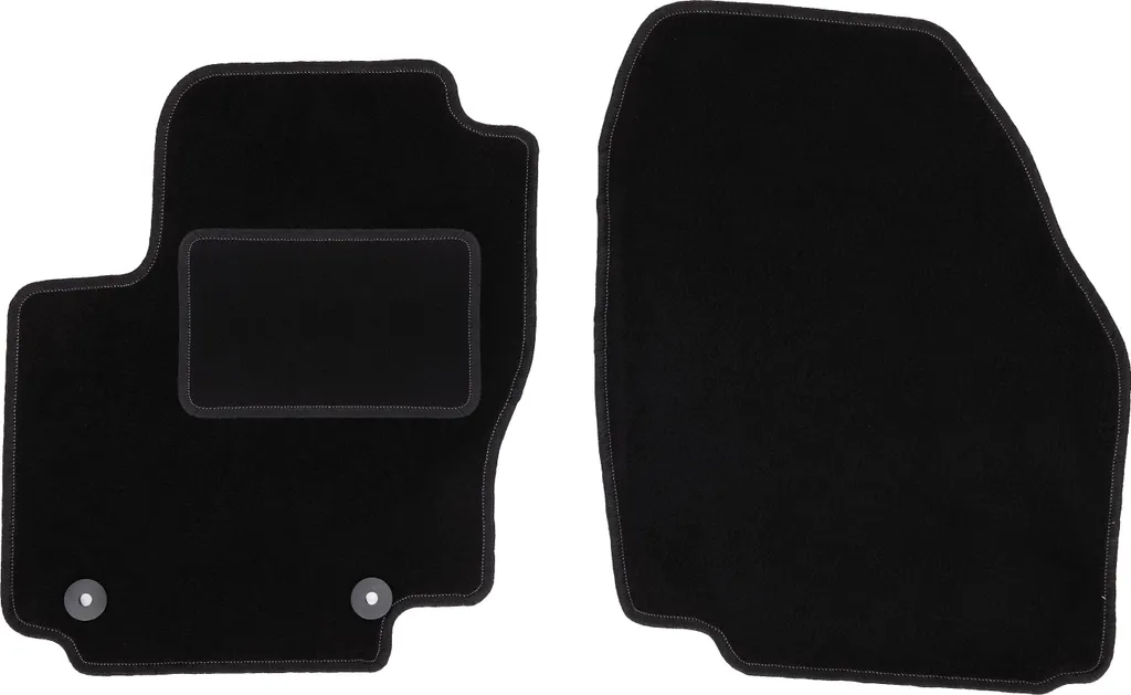 Wielganizator tappetini auto velours anteriori adatto per Ford Mondeo MK4 (2007-2012, liftback, berlina, station wagon) neri, set 2 pz, con fissaggi