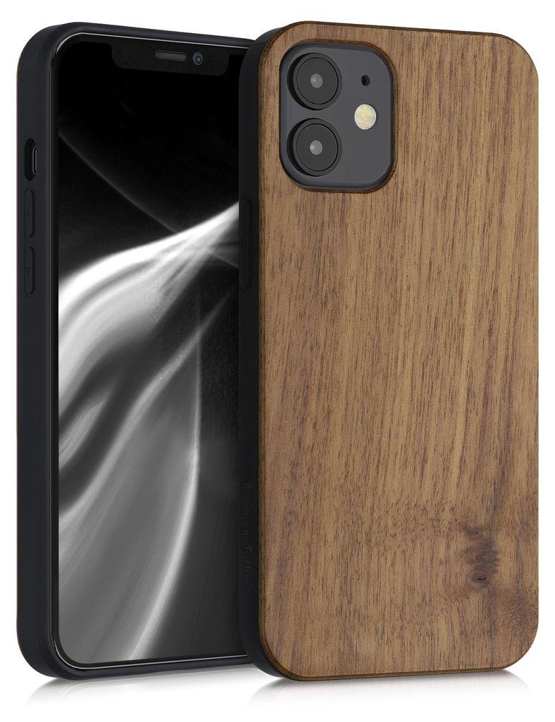 kwmobile Handyhülle für Apple iPhone 12 mini Hülle Holz - Produktbild 