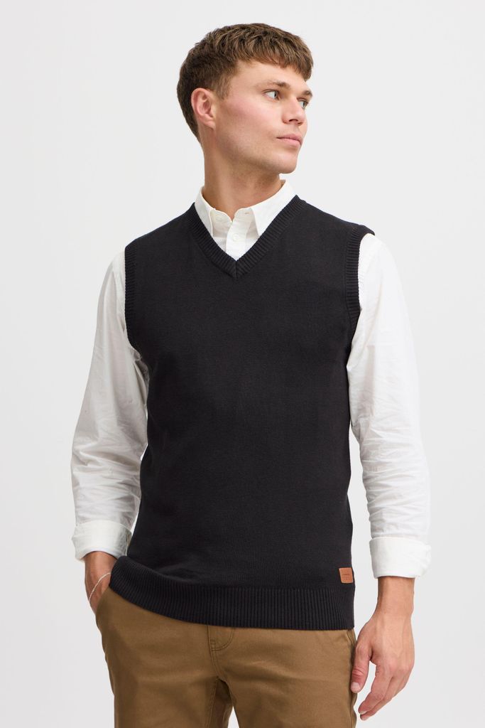 BLEND BHLarsson Herren Pullunder Strickweste Feinstrick Produktbild 
