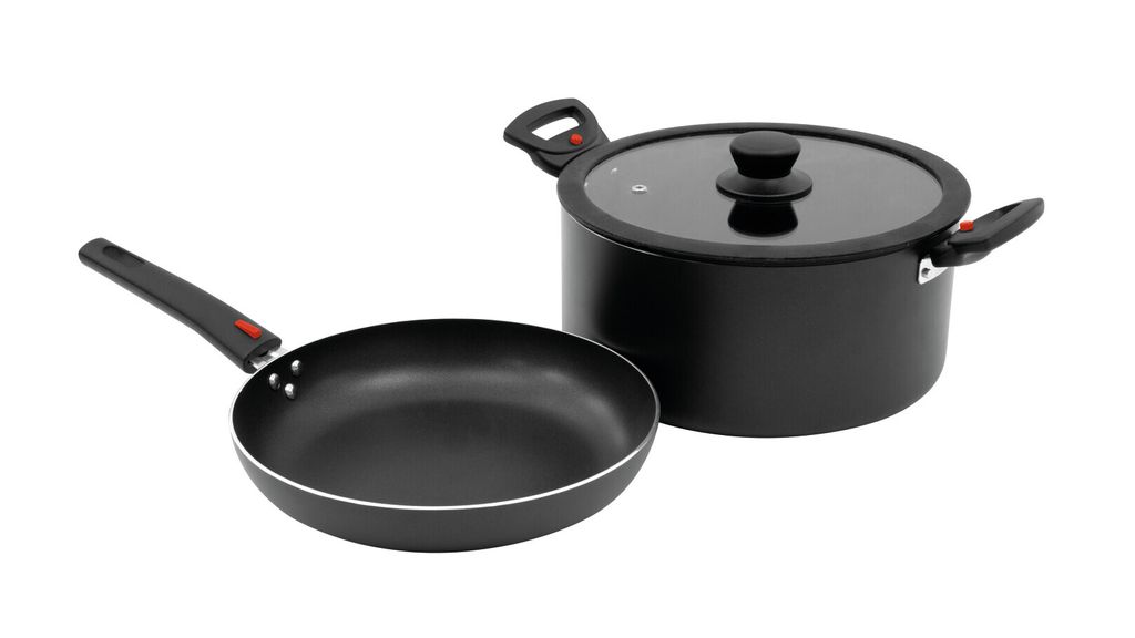 Outwell 650598, Topf-Set, Aluminium, 5 l, Schwarz, Schwarz, Produktbild 