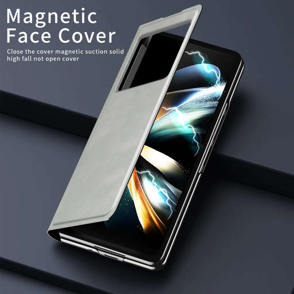 Recensione Cover Xiaomi Mix Fold 2: Pelle Grigia e Stand Smart - 3