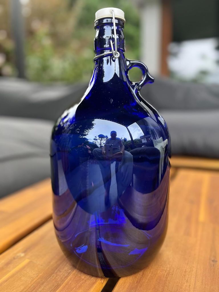 4 x 5L Blaue Flasche mit Bügelverschluss GÄRBALLON Produktbild 5