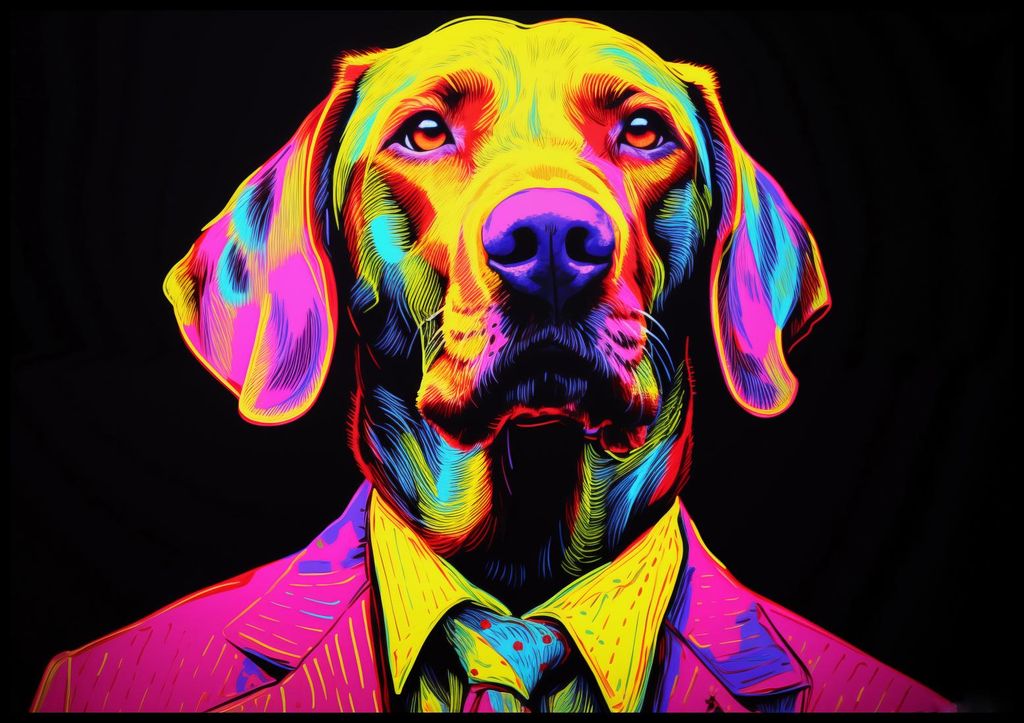 Plakat 100x70cm Bunte Persönlichkeit