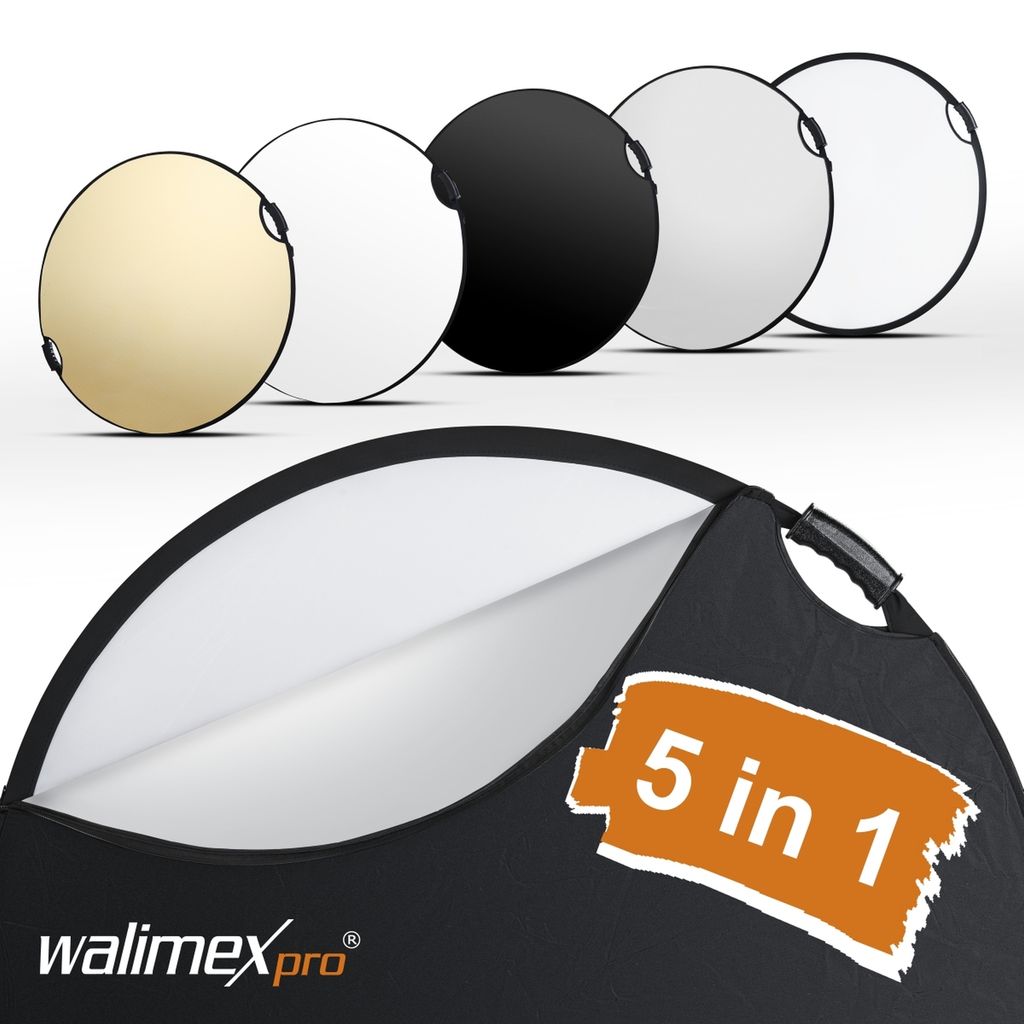 Walimex pro 5-en-1 réflecteur pliable wavy comfort fonction Image du produit 