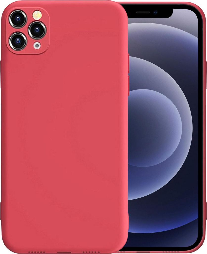 Apple iPhone 12 Pro Round Edge TPU Case Weinrot