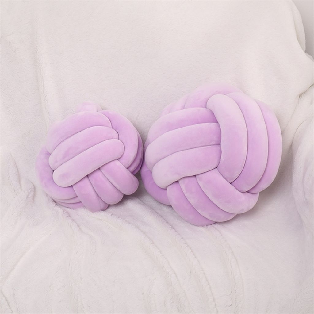 28x28 cm Dekokissen Gestricktes Kissen Sofakissen Bettkissen Handgestricktes Kissen, Violett