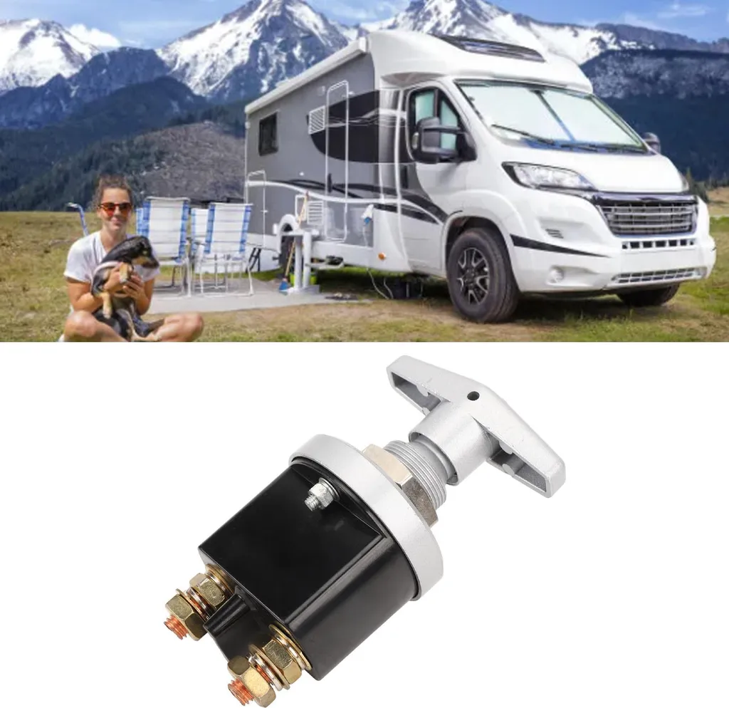 Coupe-batterie 500A anti-décharge avec isolateur 12V/24V universel