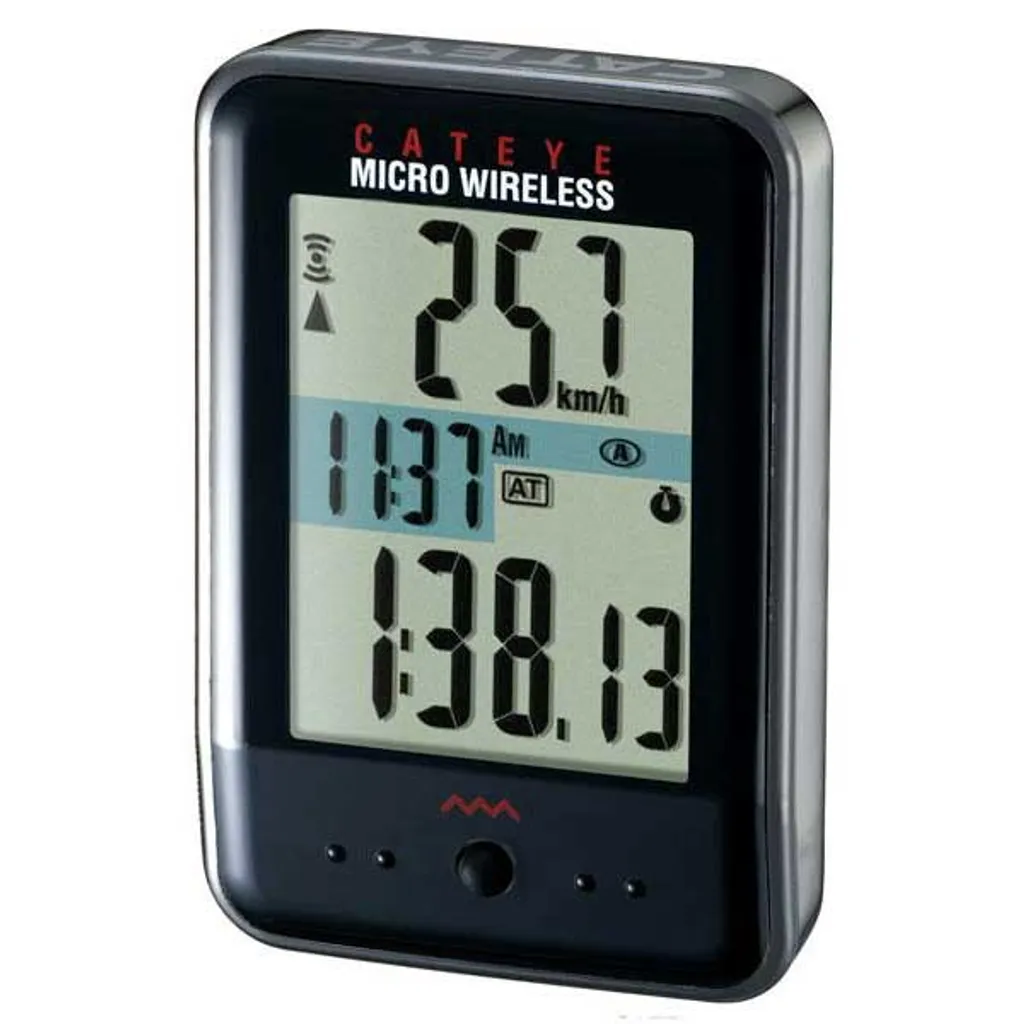 Compteur Vélo Sans Fil Cat Eye Micro Wireless CC-MC200W Noir discret